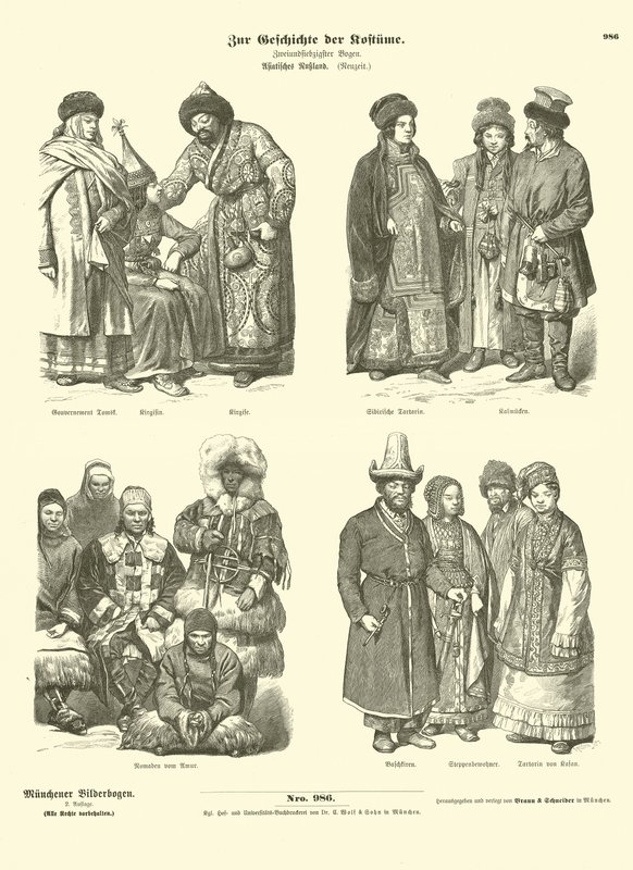 Kostüme des russischen Fernen Ostens von German School