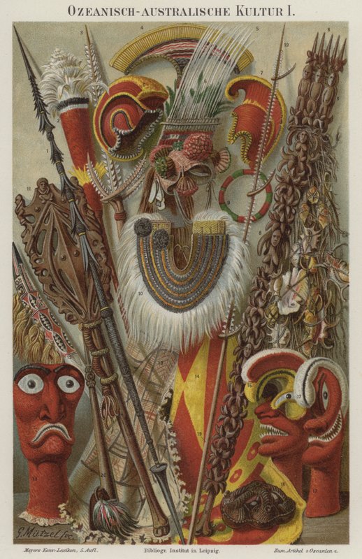 Kulturelle Artefakte Ozeaniens und Australasiens von German School