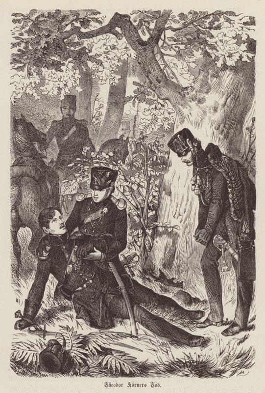 Tod des deutschen Dichters und Soldaten Theodor Körner von German School
