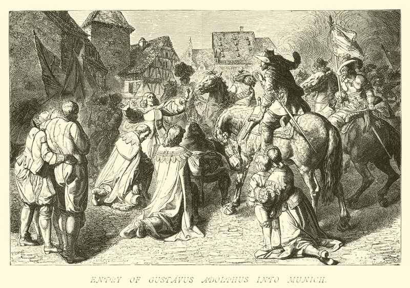 Einzug von Gustav Adolf in München von German School