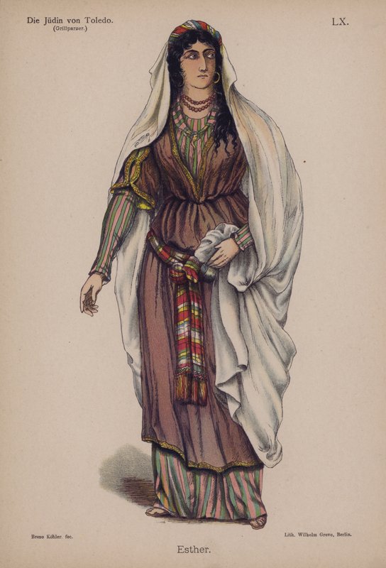 Esther, aus Die Jüdin von Toledo von Franz Grillparzer von German School