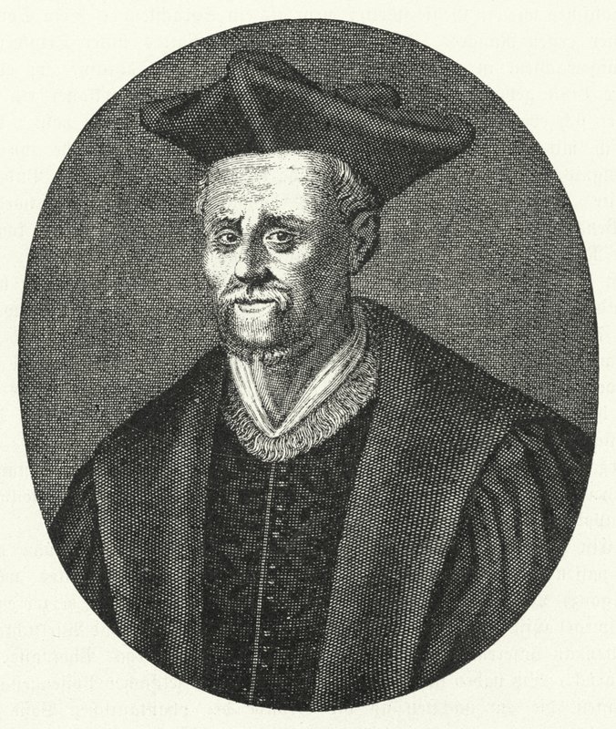 François Rabelais, französischer Schriftsteller (Gravur) von German School