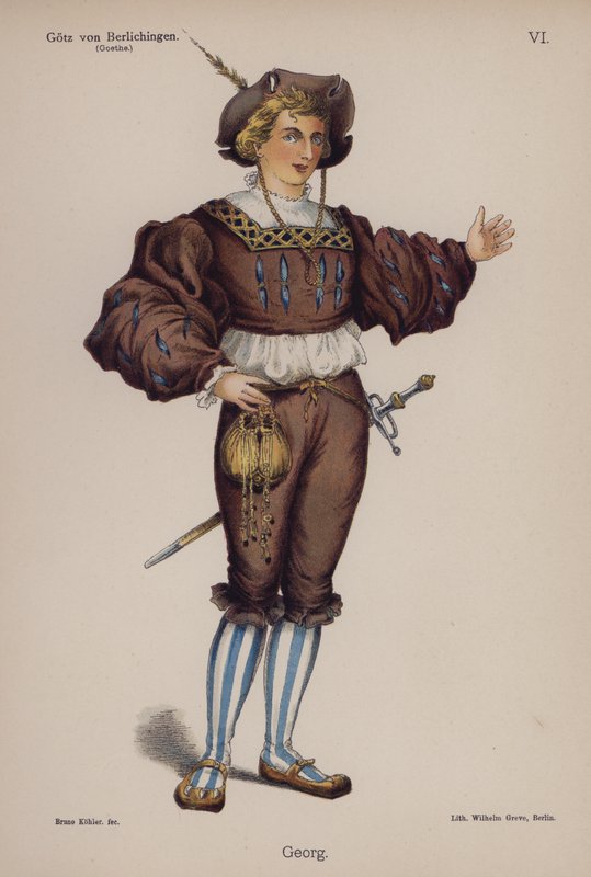 Georg, aus Götz von Berlichingen von Goethe von German School