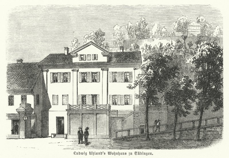 Heimat des deutschen Dichters, Philologen und Literaturhistorikers Ludwig Uhland, Tübingen von German School