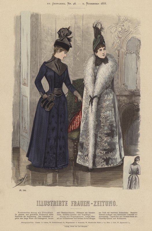 Illustration für Illustrirte Frauen-Zeitung von German School