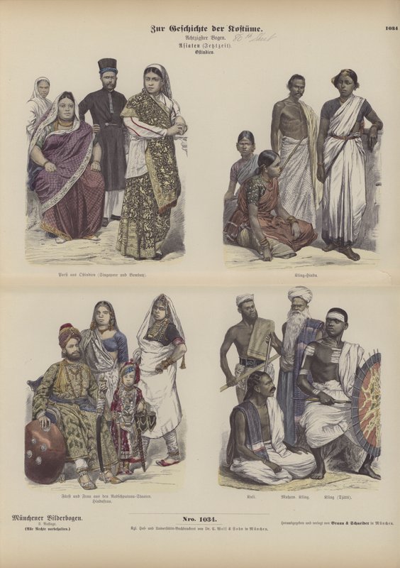 Indische und asiatische Kleidung von German School
