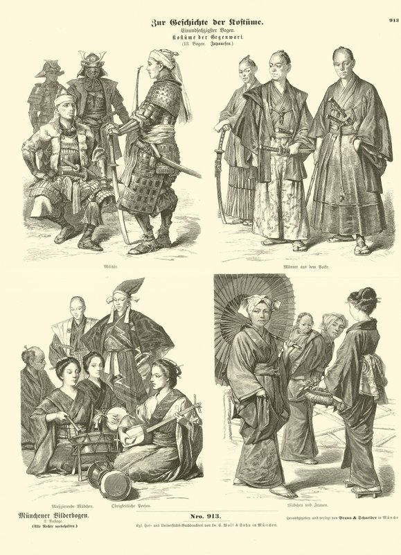 Japanische Kostüme von German School