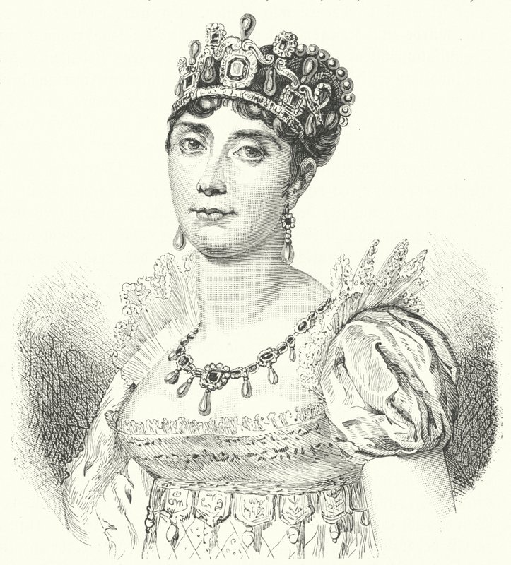 Josephine de Beauharnais, erste Frau von Napoleon I. (Stich) von German School