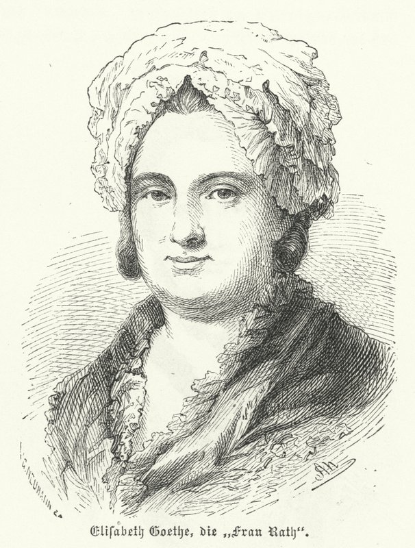 Katharina Elisabeth Goethe, Mutter des deutschen Autors Johann Wolfgang Goethe von German School