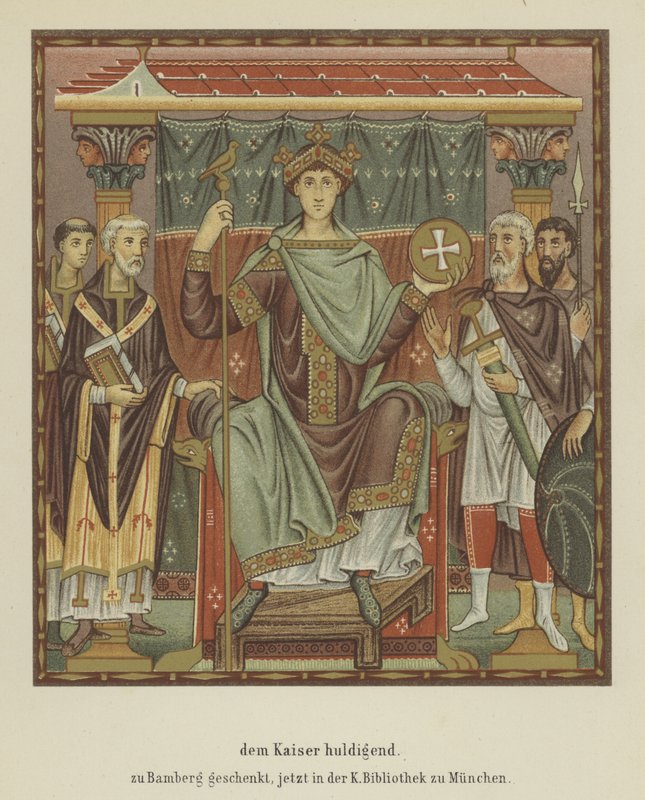 Huldigung an den Heiligen Römischen Kaiser Otto III. von German School