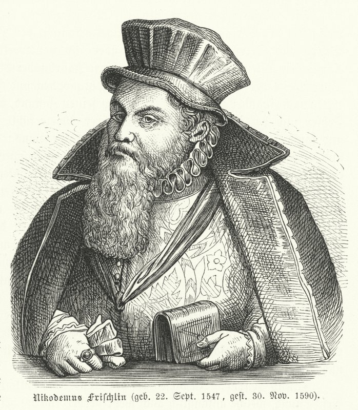 Philipp Nicodemus Frischlin, deutscher Dichter und Dramatiker von German School