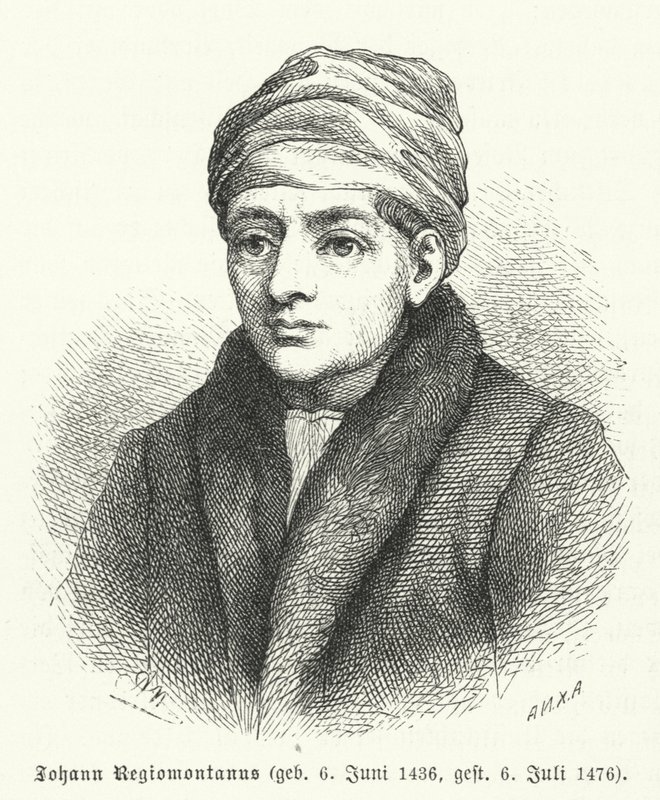 Regiomontanus, deutscher Renaissance-Mathematiker und Astronom (Stich) von German School