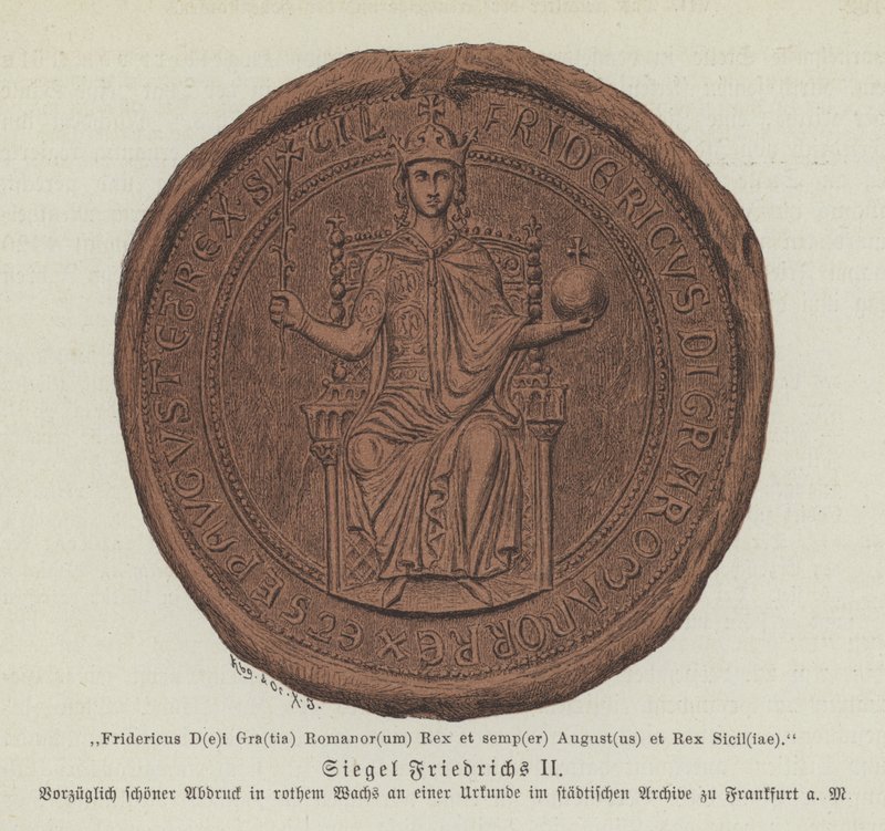 Siegel von Friedrich II., Heiliges Römisches Reich von German School