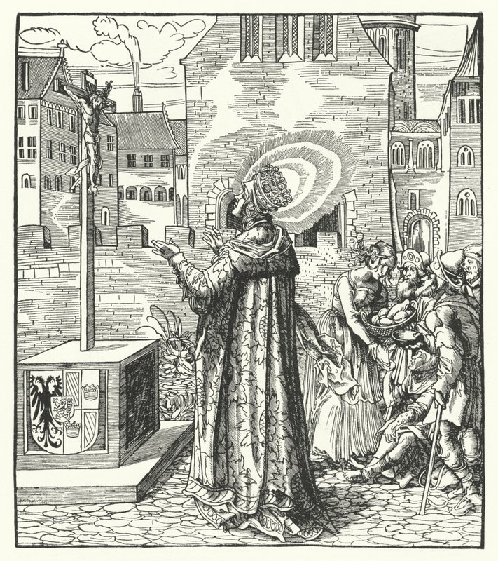 St. Adelheid von Italien, zweite Frau des Heiligen Römischen Kaisers Otto der Große von German School