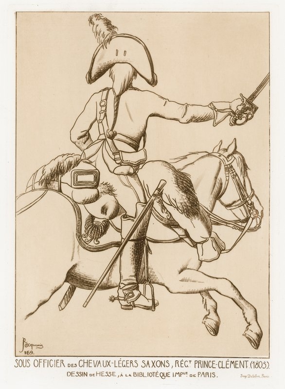 Unteroffizier im Chevau-leger von Sachsen, Regiment Prinz Clemens von German School