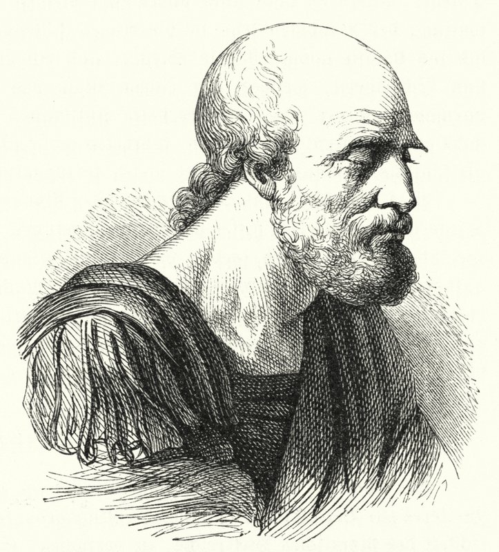 Der byzantinische General Belisar als alter Mann (Gravur) von German School