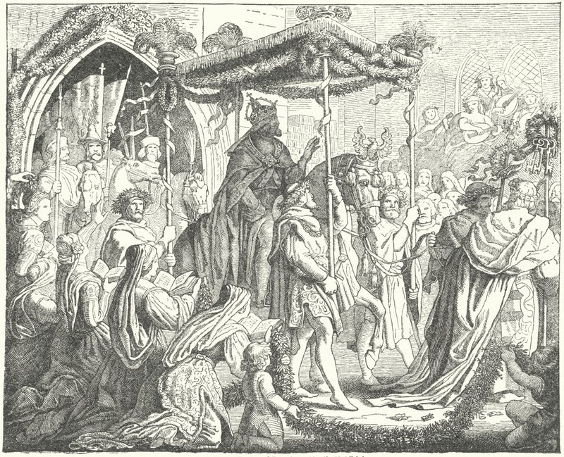 Der Heilige Römische Kaiser Karl IV. betritt Lübeck von German School