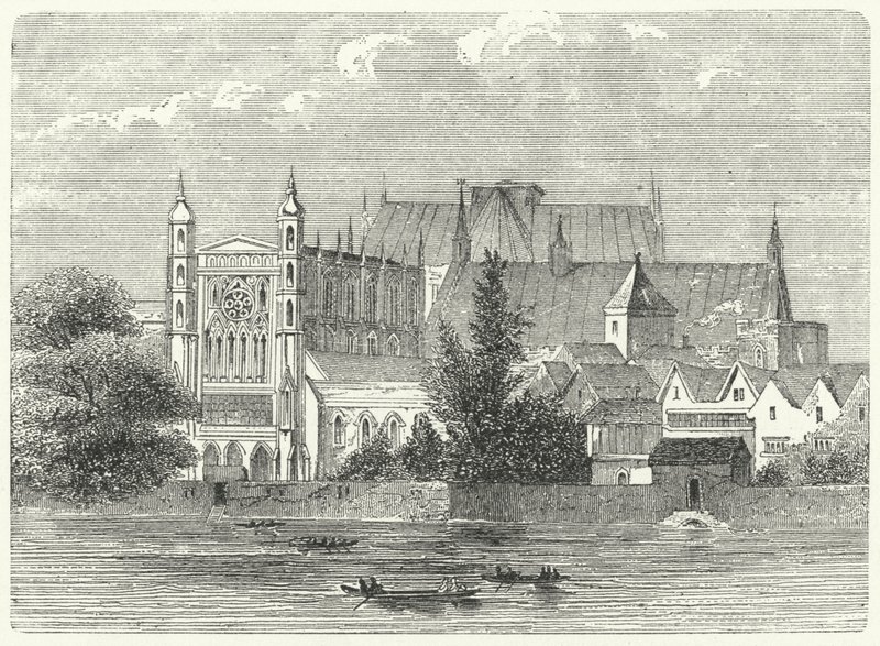 Die Häuser des Parlaments in Westminster zur Zeit von König Karl I. von German School