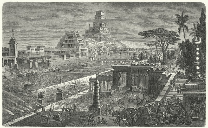 Der Fall Babylons an die Perser, 540 v. Chr. von German School