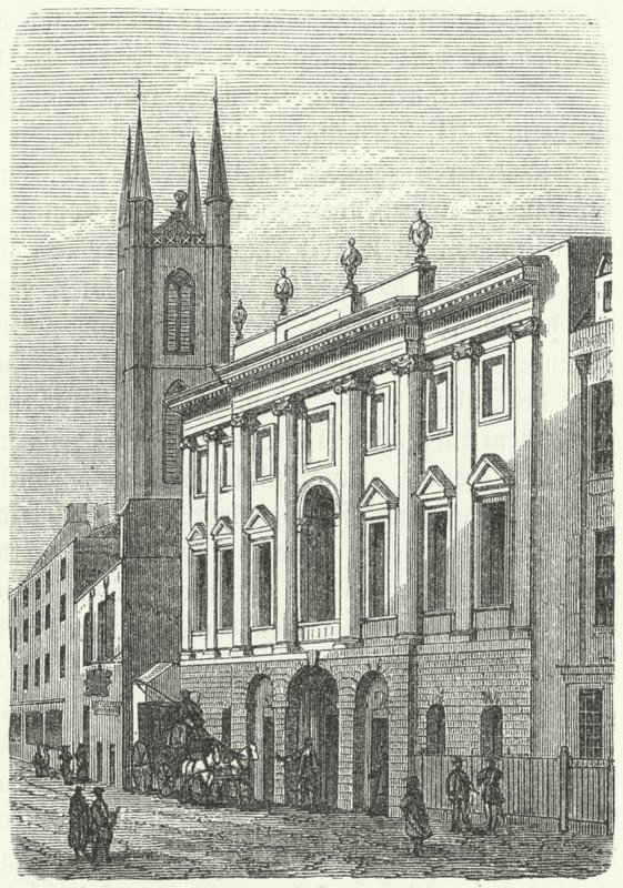 Das ursprüngliche Zuhause der Bank of England, Walbrook, London von German School