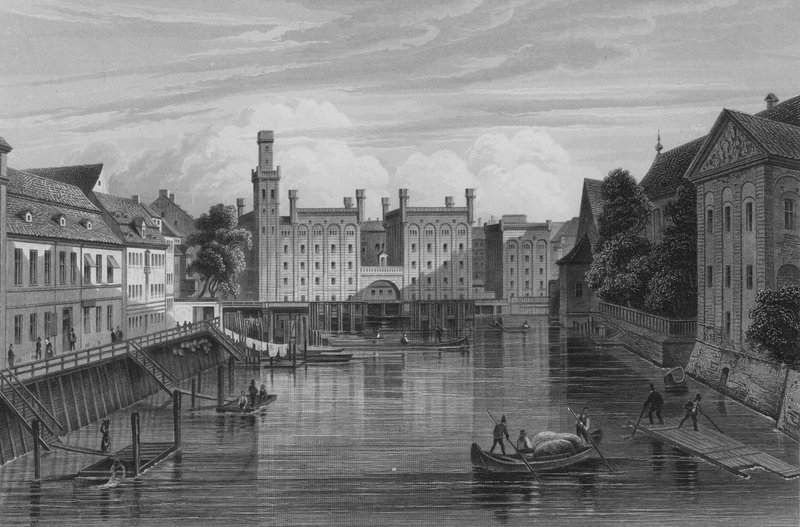 Blick von der Langen Brücke, Berlin (Stahlstich) von German School
