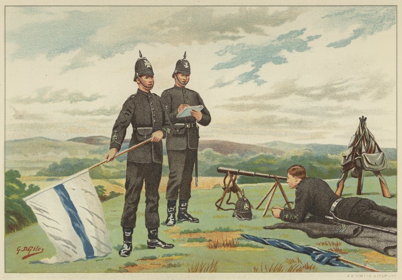 Die 1. Middlesex (Victoria Rifles) Freiwilligen, 4. Freiwilligenbataillon Kings Royal Rifle Corps von Godfrey Douglas Giles