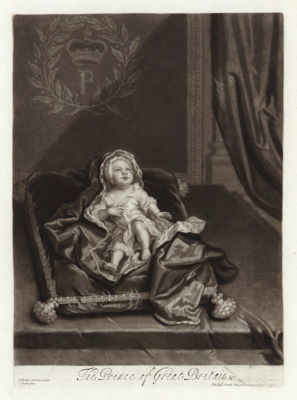 Porträt von Prinz James Stuart als Baby von Godfrey Kneller