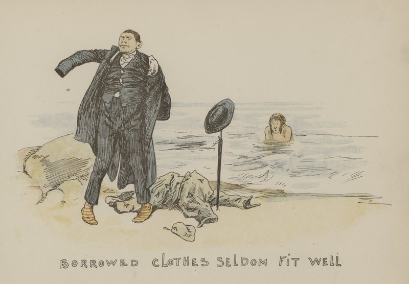 Geliehene Kleider passen selten gut von Gordon Frederick Browne