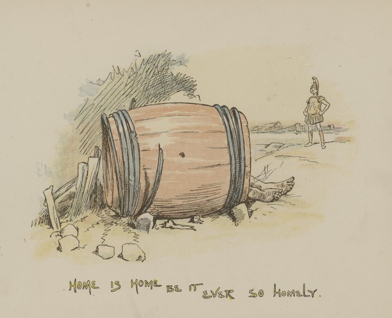 Zuhause ist Zuhause, sei es noch so bescheiden von Gordon Frederick Browne
