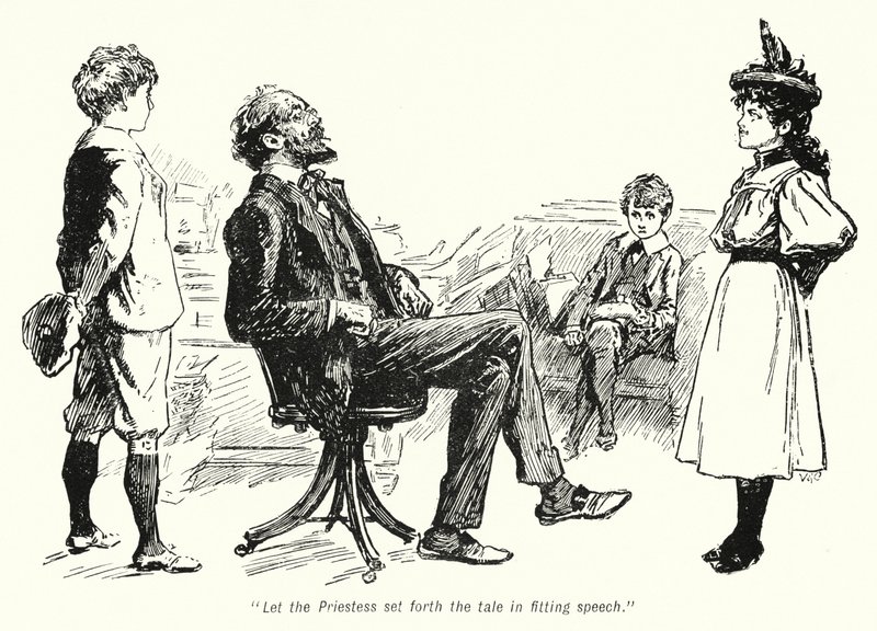 Illustration für Die Geschichte der Schatzsucher von E. Nesbit von Gordon Frederick Browne