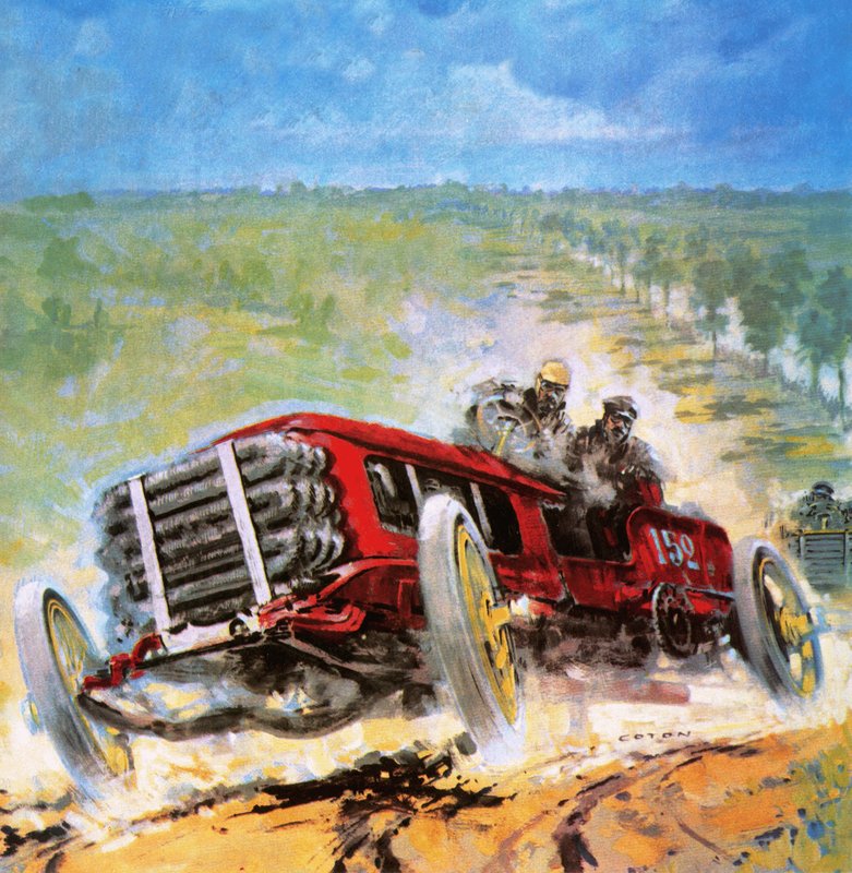 Paris-Madrid Autorennen von 1903 von Graham Coton