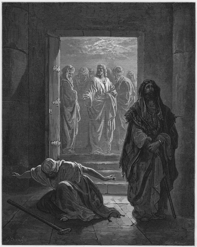 Der Pharisäer und der Zöllner von Gustave Dore