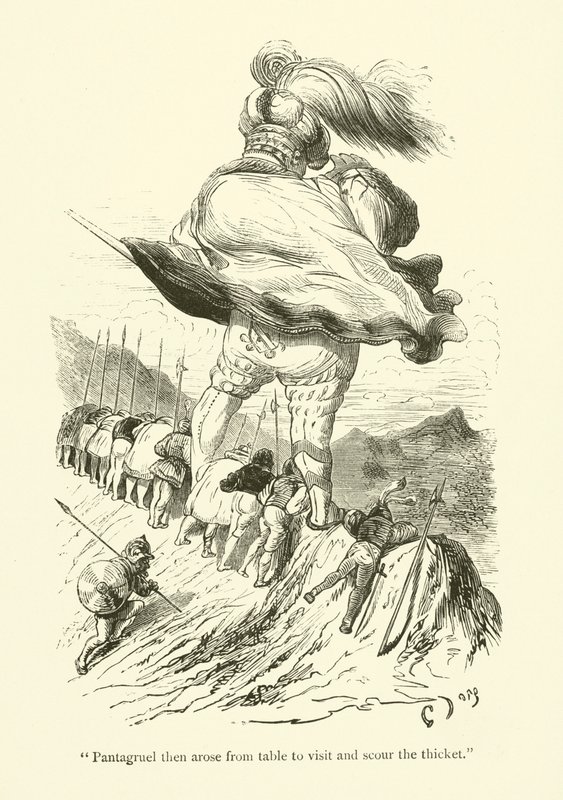 Illustration für die Werke von Rabelais von Gustave after Dore