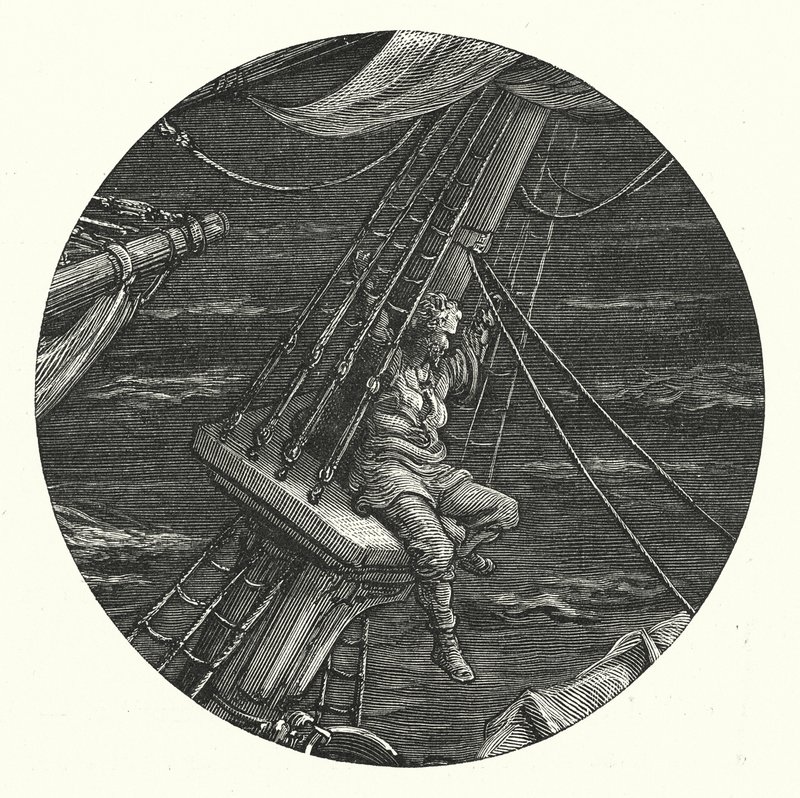 Gustave Doré Illustration für Coleridges Rime of the Ancient Mariner von Gustave Dore