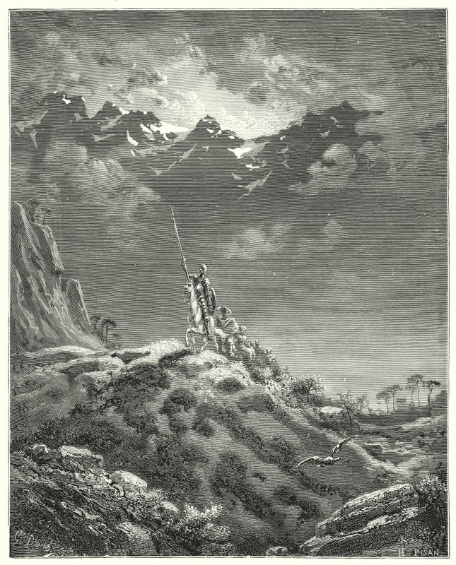 Gustave Dorés Don Quixote: "In Richtung des Königreichs Micomicon" von Gustave Dore