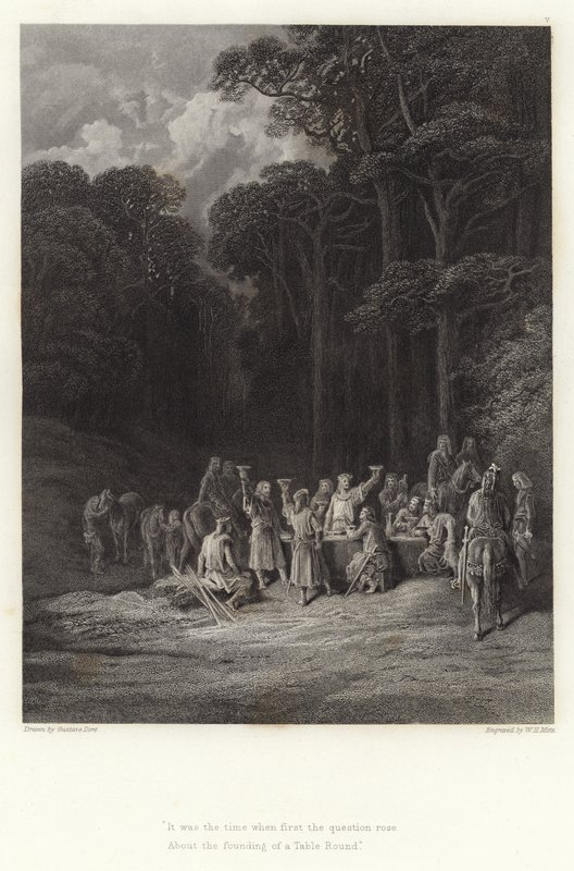 Illustration für Vivien von Alfred Tennyson von Gustave Dore
