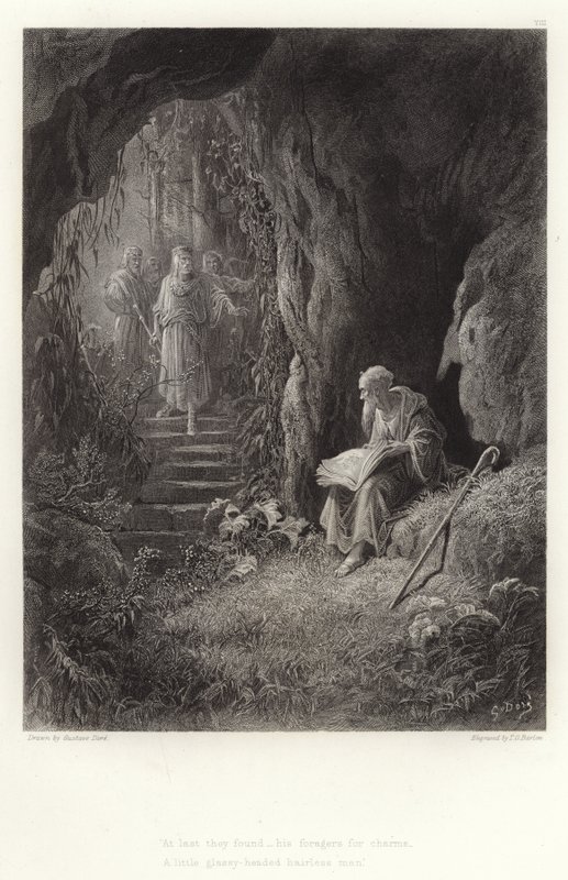 Illustration für Vivien von Alfred Tennyson von Gustave Dore