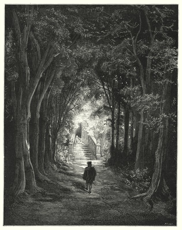 La Belle Au Bois Dormant; Dornröschen (Gravur) von Gustave Dore