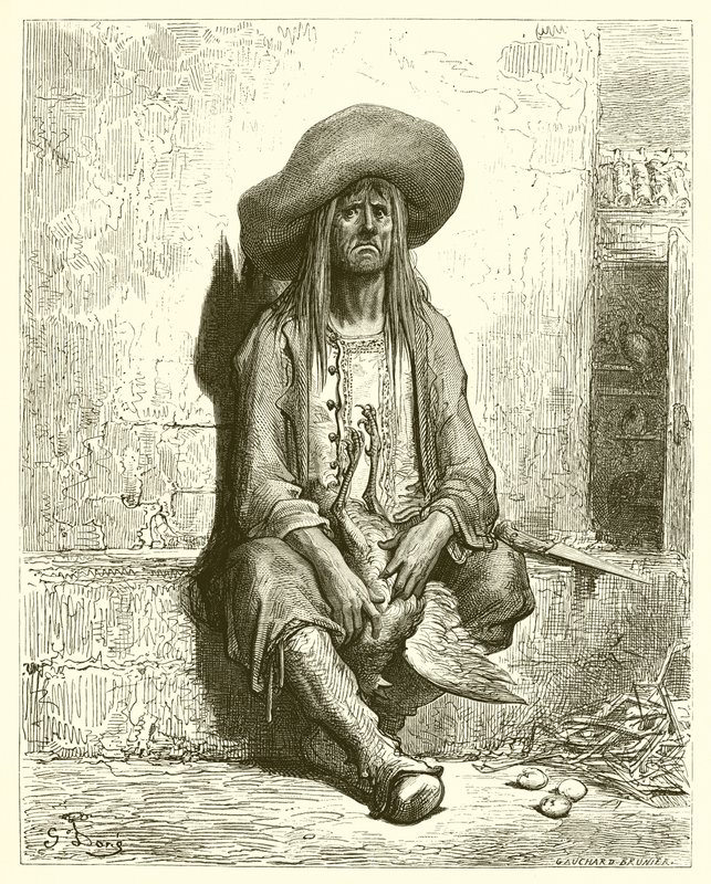 Die Henne mit den goldenen Eiern (La Fontaine) von Gustave Dore