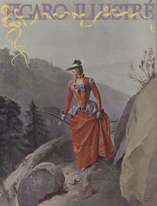 Titelblatt von Le Figaro Illustre, August 1891 von Gustave Jacquet