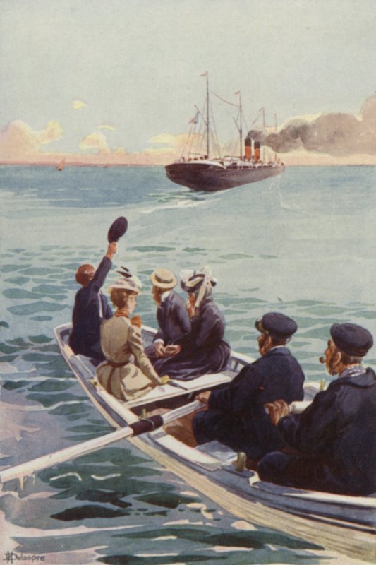 Der Dampfer schrumpfte jede Sekunde von H. Delaspre