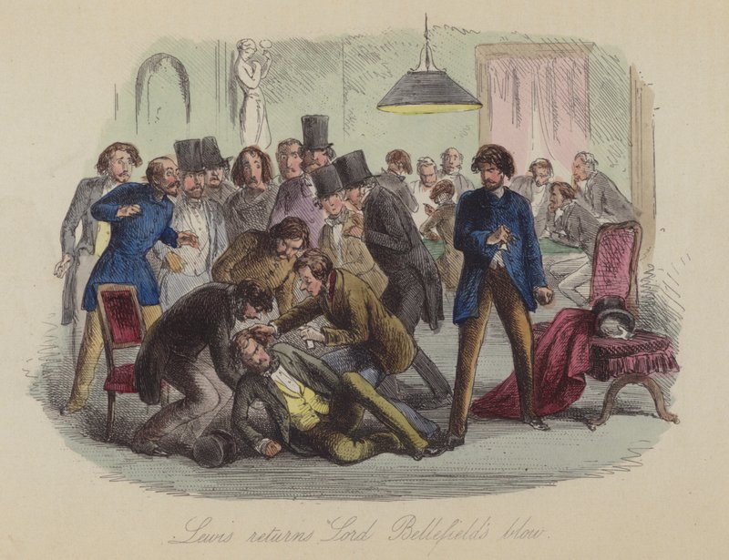 Illustration für Lewis Arundel oder Die Eisenbahn des Lebens von Frank E. Smedley von after Hablot Knight Browne