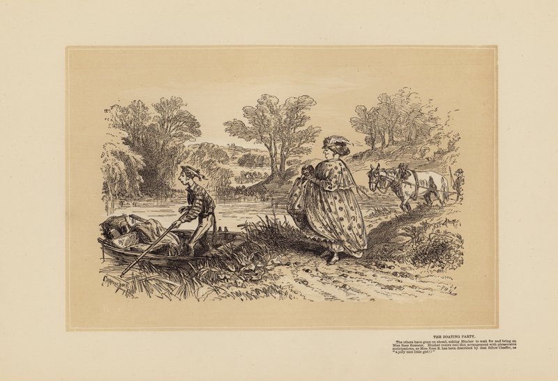 Angelskizzen, Nr. 3, Ein Prahler von Hablot Knight (1815 92) Browne