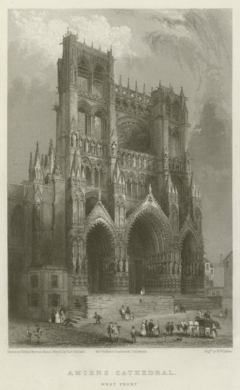 Kathedrale von Amiens, Westfassade von Hablot Knight Browne