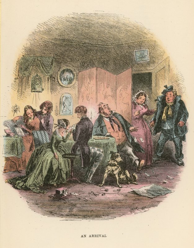Illustration für Dombey und Sohn von Hablot Knight Browne