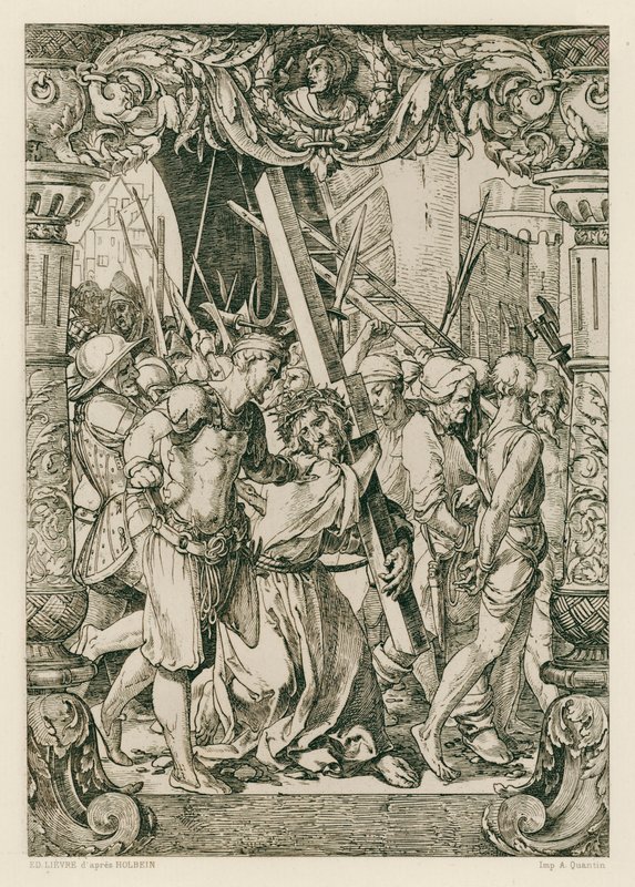 Jesus Christus, Aufstieg nach Golgatha von Hans (after) Holbein the Younger