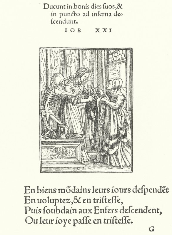 Die Gräfin oder Braut (Gravur) von Hans (after) Holbein the Younger