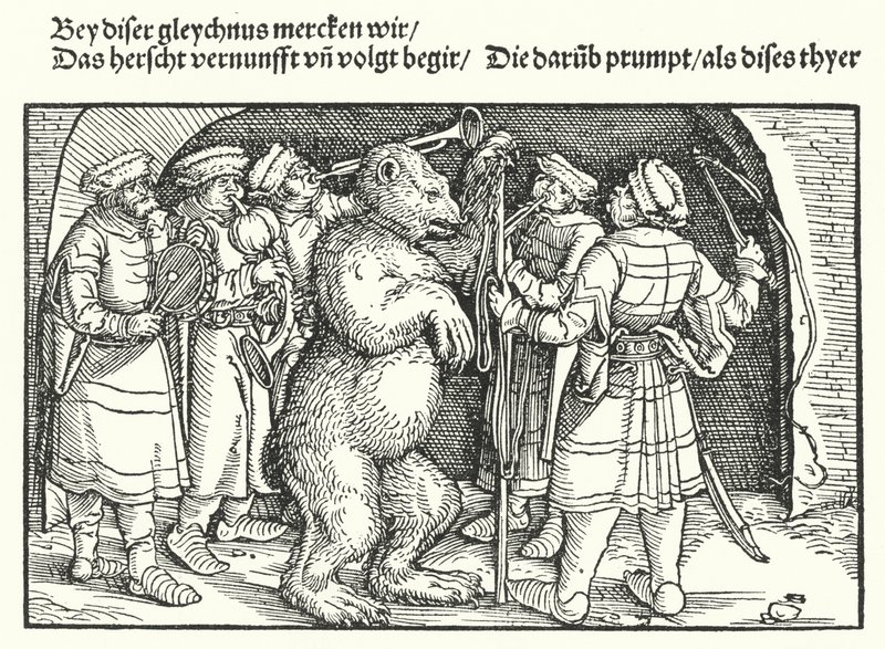 Die Bärenführer von Hans Burgkmair