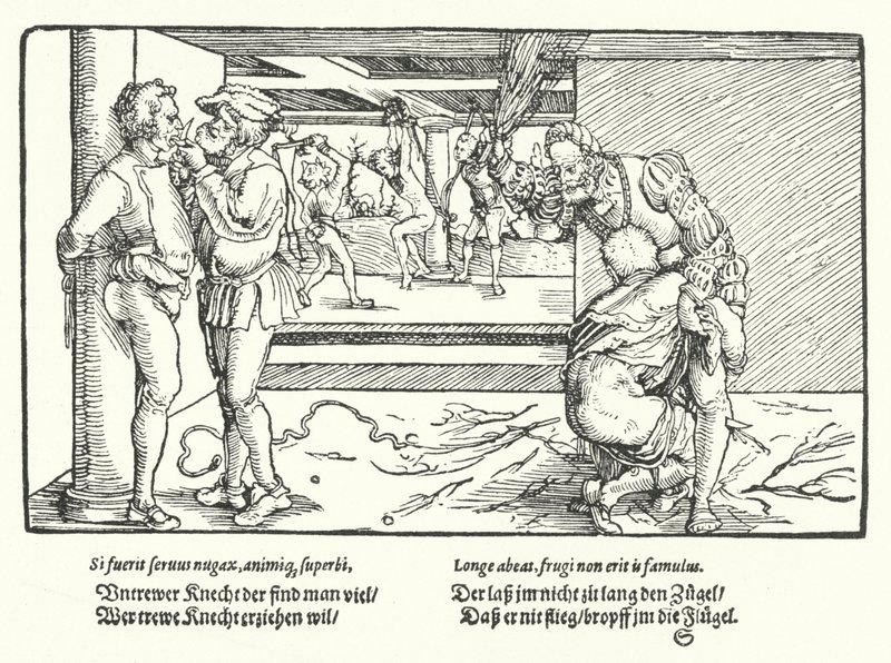 Die Bestrafung der Diener von Hans Burgkmair