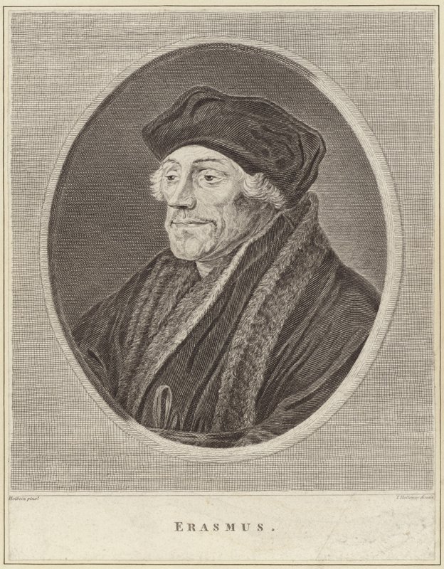 Porträt von Desiderius Erasmus von Hans Holbein der Jüngere